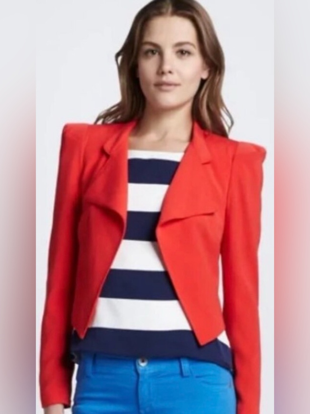 Alice +Olivia Open-Front Cropped Jacket Size Medium Like New🌹